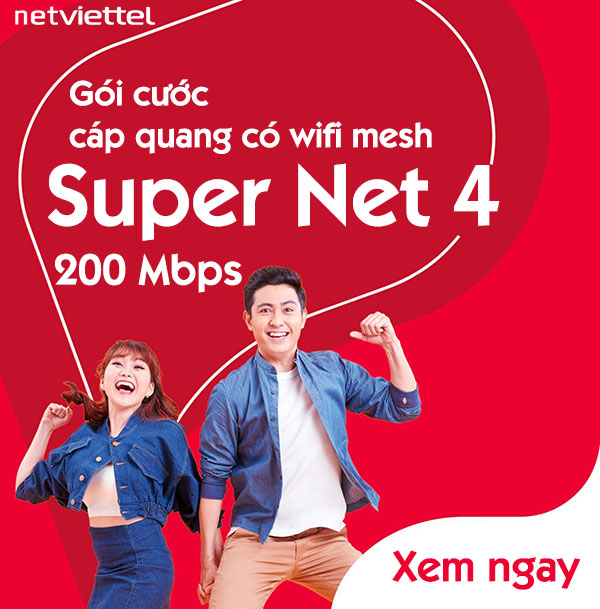 Gói Internet Super Net 4 (200 Mbps Mesh )