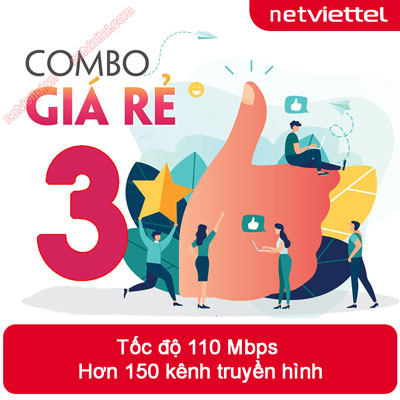 Gói Combo Net 3 (110 Mbps + 150 kênh )